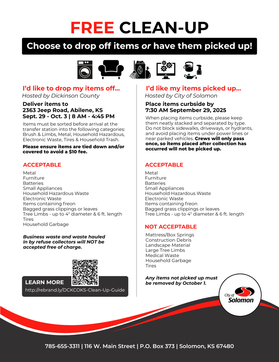 2025 Free Clean Up Flyer