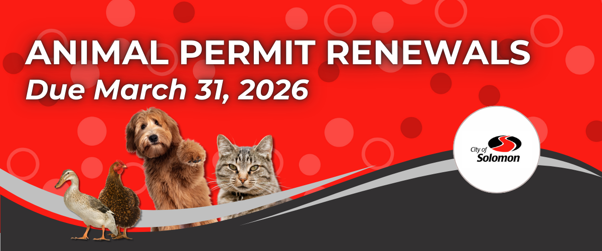 Annual Pet Permits Due March 31, 2026