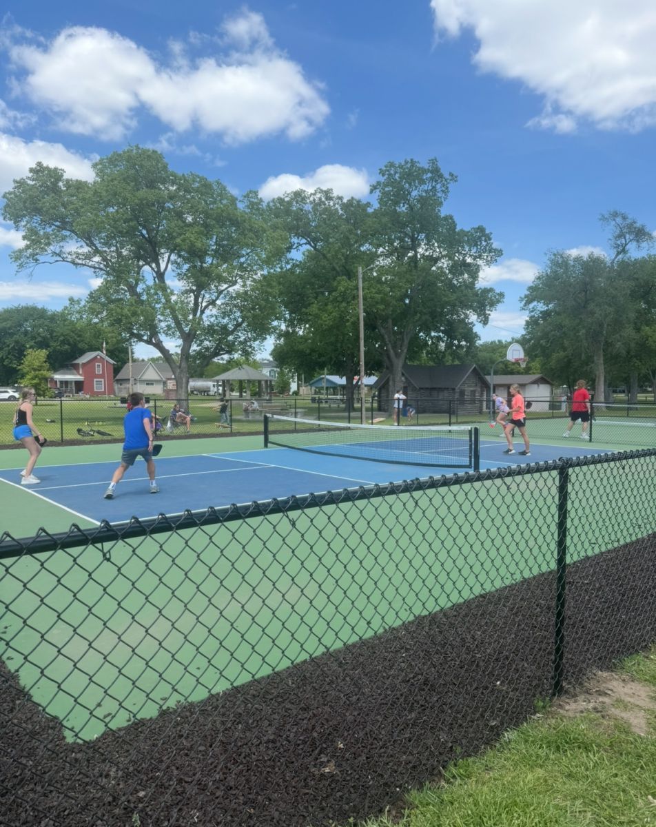 2025 Pickle Ball Tournament - students playing pickle ball